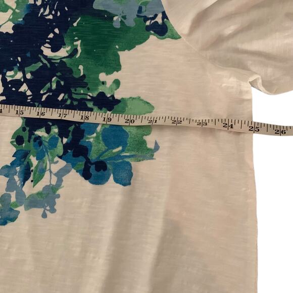 Chico's Top Women's Size 4 Spring Paradise Scoop Neck Floral 3/4 Sleeve NWT - Picture 5 of 6